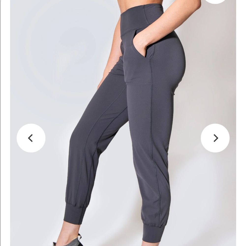 Jed North High Waisted Adventure Pocket Joggers Sz M Grey/Navy